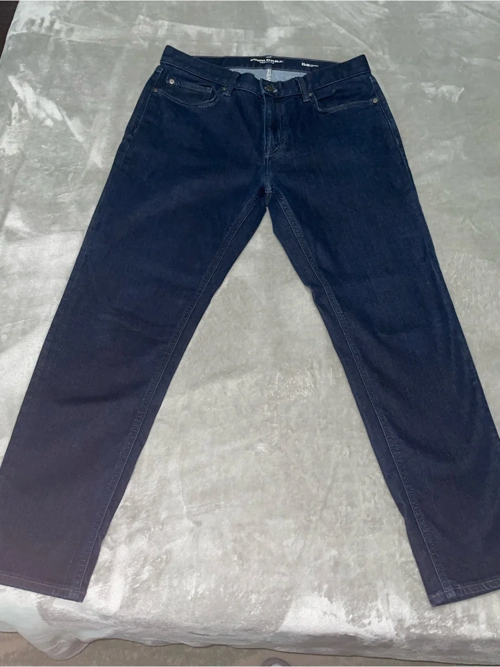 Banana Republic Traveler Tapered Jeans - Dark Blue